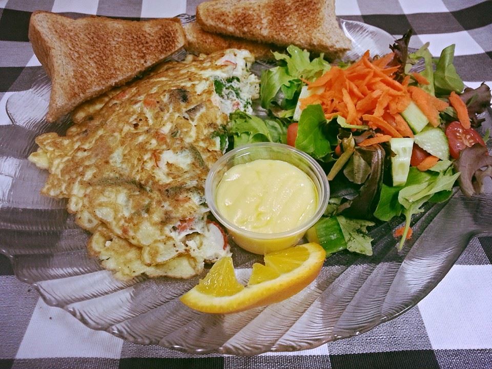Lobster omelet at Claudine's Eatery